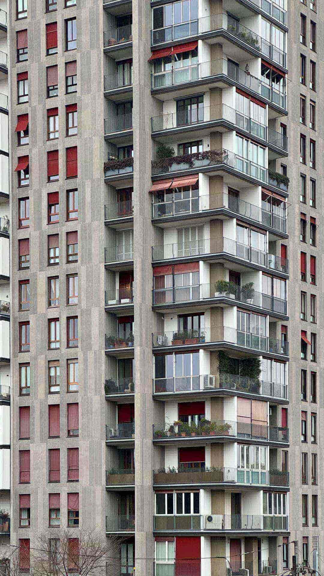 Nettoyage de vitres d'immeuble